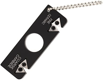 Ciieeo 1 PC Affûteur D'Angle Fixe Pierre À Aiguiser Affûteur Extérieur Affûteur D'Hameçon Mini Outil De Meulage Affûteur De Couteaux Petit Affûteur Outils Pour La Maison Céramique Noire