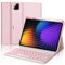 IVEOPPE Teclado Xiaomi Pad 7/7 Pro 11.2 2025, Funda Teclado Retroiluminado Español Ñ Desmontable Bluetooth para Xiaomi Pad 7/7 Pro 11,2 2025, Rosa