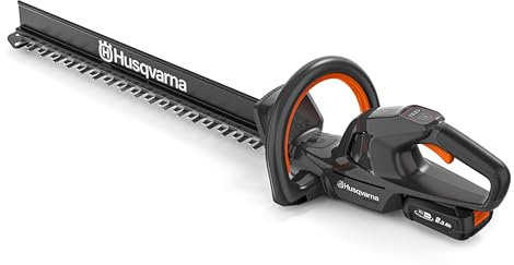 Husqvarna Cordless Hedge Trimmer Aspire H50-P4A – 50 cm Blade, Cuts Branches up to 23 mm, Includes Clipping Collector (incl. 18V Battery & Charger)