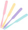 4pcs Silicone Jar Spatula Heat Resistant Kitchen Spatulas with Long Handle Mixing Batter Scraper Jam Spreader Cake Cream Butter Spatulas Non-Stick Flexible Baking Cooking Tool for Mixing Scraping