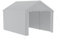 NAIZY Carport - Garage de tente 3 x 4 m avec parois latérales amovibles - Grande tente de garage - Protection UV - Coupe-vent - Résistant à l'hiver - Gris