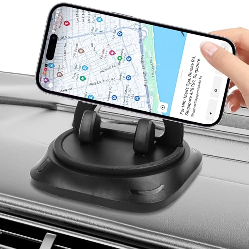 MplehDa Mobiltelefonhållare instrumentbräda bil, mobiltelefonhållare bil, 360° vridbar bilhållare, mobiltelefonhållare smartphone mobiltelefonhållare, universell biltelefonhållare bil för alla