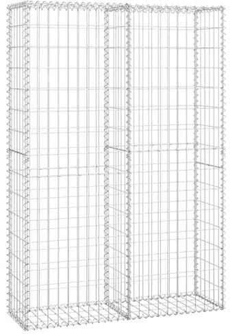 Homgoday Stahl-Gabionenkorb 150x100x30cm, robust für Garten und Landschaftsbau, hohe Belastbarkeit, 3,5mm Drahtdurchmesser Model141042