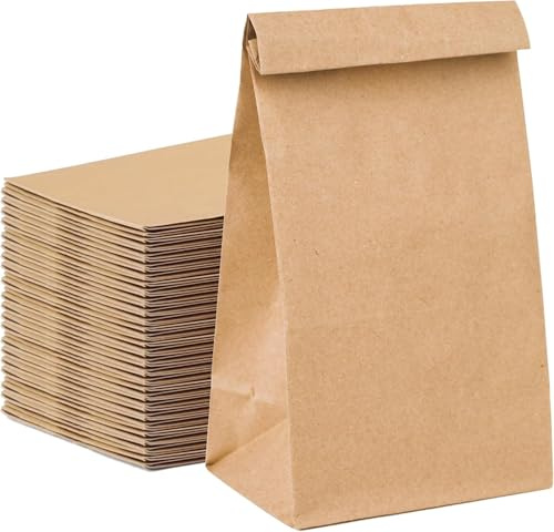 250x Beutel 20 x 13 cm - EXTRA STARK - braune Kraftpapiertüten Geschenktüten Kraftpapierbeutel als DIY Adventskalender - Ostern & Weihnachten - Tüten selber machen (5x50)