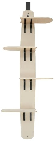 Zalydala Kattstege | Kattstege per balcone | albero per gatti da montare sulla porta | 4 piani con piattaforma | può sostenere fino a 44 kg | salvaspazio e delicato sui mobili | perfetto per casa e