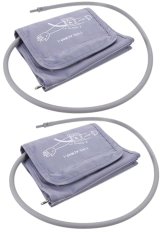 2 Stück Oberarm Armband Ersatzarmbinde für Blutdruckmessgerät | Vliesstoff und Gummi, Leicht Tragbar und Verstellbar, mit Ersatzarmband für Oberarm