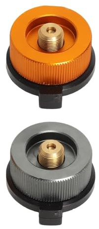 Gaskartuschen Adapter 2 Stück Campingkocher, Gas Adapter, Kartusche Set | 2 Universal-Gaskartuschen-Adapter für Campingkocher. Kompatibel mit gängigen Kartuschen. Für Outdoor und Reise.