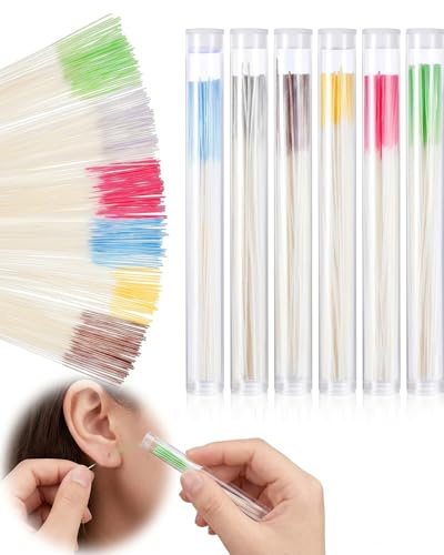 YIPFEN Ohrloch Reiniger 360 Stück, 6 Farben | Piercing Reinigungslinie für saubere & frische Ohrlöcher – Effektive Hygiene gegen Geruch, ideal für empfindliche Ohren.