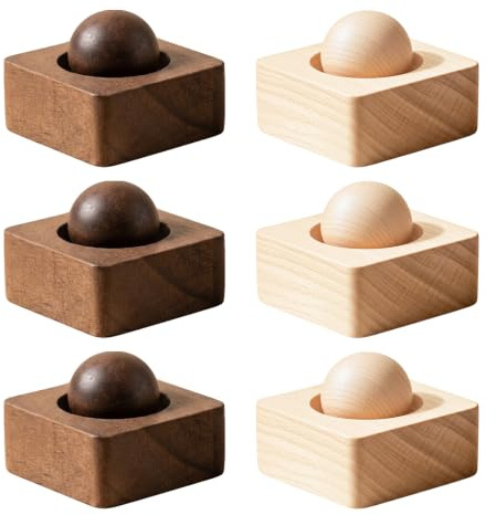 6 StüCk Diffuser Holz Diffuser Duftsteine FüR ÄTherische ÖLe | Natürliche Materialien Wiederverwendbar Automatischer Diffusor Dekorativ Flexibel Platzierbar Geeignet Für Zuhause,Büro Auto
