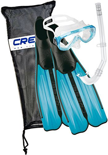 Cressi Unisex Tauchset Rondinella Bag, aquamarine, 31/32, CA189231