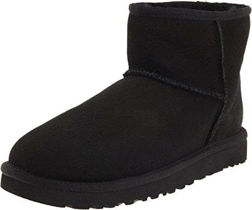 UGG Damen W Classic Mini Schlupfstiefel, Schwarz (Black)