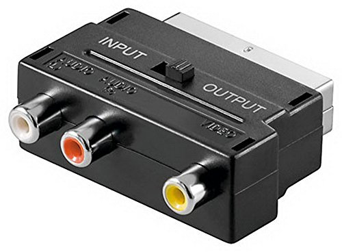 Goobay 27110 Scart zu Composite Audio Video Adapter, IN/OUT
