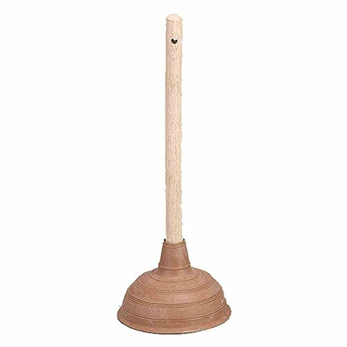 Ausgussreiniger mit Holzstiel rot Holz