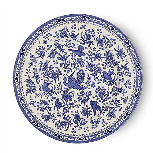 Burleigh Blue Regal Peacock Dinner Plate 25cm