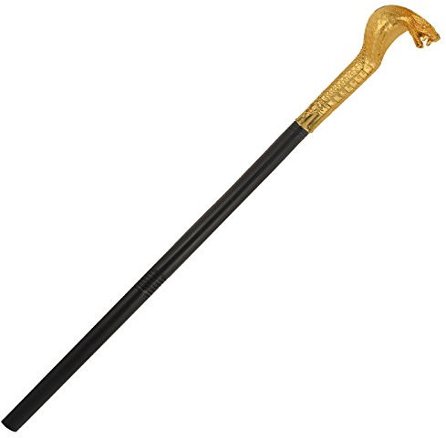 Schlangenstab 82cm 3-teiliger Stab Schlange für Kostüm Medusa Zauberer Hexe