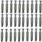 Telepiscinas Lot de 30 pitons à douille Fixation bâche de piscine 100 % inox et aluminium Escamotable Tout en une seule pièce