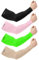 KMMIN Manchettes de Bras, Soleil Bras Manches Glacé Sun UV Protection UPF 50 Écran Gants de Protection Conduite Activité en Dehors Adultes Tatouages Couvrants 4pcs(Noir+Rose+Vert+Beige, M)