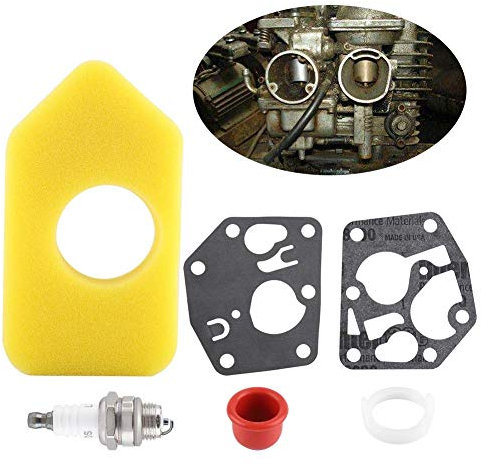 Hztyyier Motore Briggs, Vergaser Ersatzteil Membrandichtung Luftfilter Zündkerze für Kleinmotoren