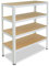 shelfplaza® 115x70x45cm HOME Schwerlastregal weiß/Metallregal mit 4 Böden/Kellerregal Metall, Garagenregal, Werkstattregal oder Regal Lagerregal/Steckregal Metall mit 175kg Tragkraft