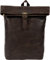 HOLZRICHTER Berlin Rolltop Rucksack No 4-2 aus Leder - Premium Daypack im Vintage-Look für Damen & Herren - Schokoladenbraun