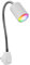 ledscom.de GU10 Steckdosenlampe WAIKA Schwanenhals, Schalter, weiß inkl. Smart Home RGBW GU10 LED