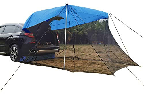 SUV Zelt Heckklappe Auto Heckzelt Autozelt Vorzelt Für Camping Universelles Mehrzweck-Zelt Freistehendes Campingzelt Bietet Platz für 3-4 Personen Camping Vorzelt, SUV/Caddy/Auto 290x200x200cm
