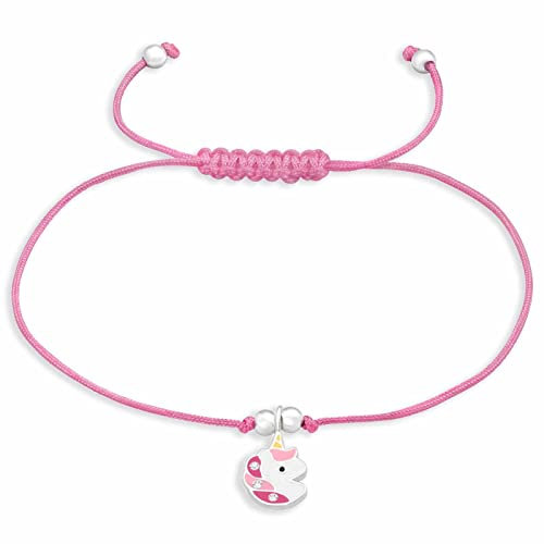 MONKIMAU Armband mit Einhorn Anhänger aus 925 Silber