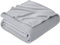 EHEYCIGA Fleece Blanket Silver Grey Throws for Sofas Fluffy Warm Soft Blanket for Bed Settees Armchairs, Fit All Season, Single, 130x165cm