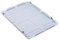 SuperSparSet 10x Auflagedeckel Set Eurobox NextGen mit Schaumstoff und 4 rote Schiebeschnappverschlüsse | BxT 30x40cm | Eurobehälter, Transportbox, Transportbehälter, Stapelbehälter