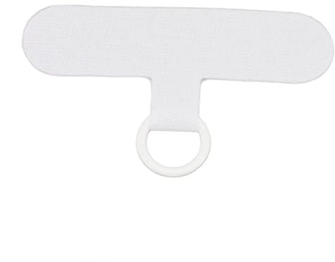 Zerodis Universal Mobile Phone Lanyard Patch, Nylon Cell Phone Hanging Rope Tab Connection Attachment Universal Phone Lanyard Patch (White)