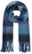 FASHION YOU WANT Damen Web Strickschal mit buntem Karo Muster und langen dicken Fransen, warmer Winter, Stola (S12)