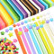 2160 Stück DIY Origami Sterne Papier, Kunsthandwerk Sterne Papierstreifen, Regenbogenfarbe Farbverlauf Origami Sterne Papier Papierstreifen 51 Farben, geeignet für Bastelarbeiten in der Schule