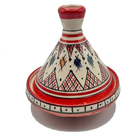 Mini Tajín para especias de cerámica de Safi, pintado a mano, diám. 19 cm, 1704241116