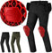 SHIMA Giro Motorrad Hose Herren mit Protektoren Airforce Knieprotektoren Motorradhose Kurzgrößen Hosen für Mann Protektorenhose Textilhose Urban Stretch Cargohose Lang (Männer, Schwarz, 34/32)