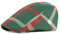 YUECIBAI Barett Baskenmützen Für Herren Unisex Dünne Atmungsaktive Beret Hut Männer Frauen Plaid Vorwärts Mütze Mütze Kappe Flache Hüte Visier Adjustable55-59Cm Grün