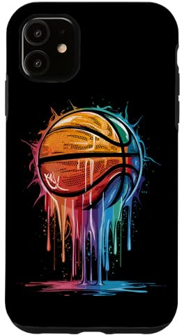 Bunte Basketball Basketballspieler Korb Körbchen Hülle für iPhone 11