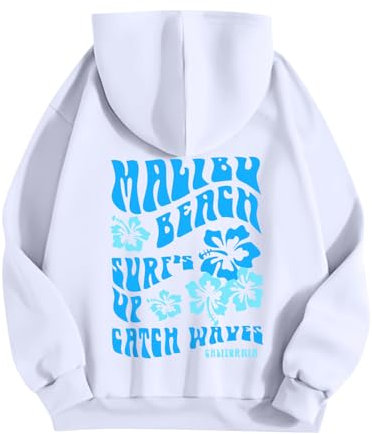 Splrit-MAN Zipped Hoodies For Men Uk Placed By Me Oversized Jumper Women Cute Hoodie Plus Size 24-32 Pink Palm Puff (White, S)