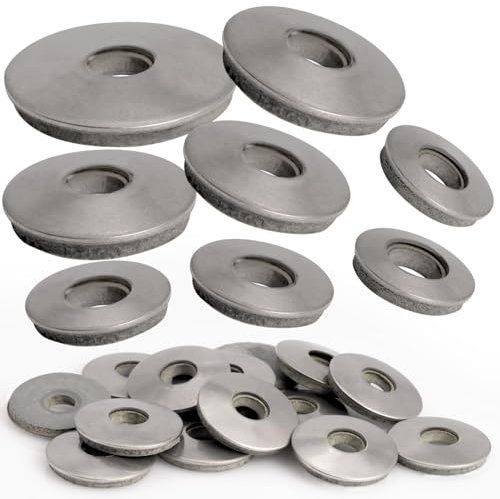 Dichtscheiben 100 Stück Unterlegscheiben Edelstahl V2A - M8,4 x 29mm für M8 Schrauben - Dichtscheiben für Schrauben Neopren Dichtung EPDM Dichtungen Sanitär