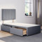 ComfoRest - Sophisticated 3FT Single Divan Bed with 2 Drawers & 24 Malia Headboard | Versatile Frame with Storage and a Sturdy Base for Modern Homes (Grey Plush)