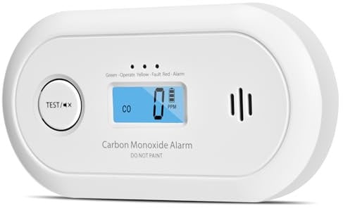 Homcoice Kohlenmonoxid Melder mit 10 Jahren CO-Sensor, 5 Jahre austauschbare Batterie, tragbarer Kohlenmonoxid Messgerät hochempfindliches explosionsgeschütztes Design | Norm: EN 50291
