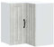 vidaXL Kitchen Wall Corner Cabinet - Lucca Concrete Grey Engineered Wood, Max Storage - Modern Style 57x57x60 cm