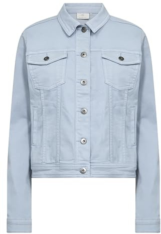 KAFFE Damen Jeansjacke KAZELINA Damen Jeansjacke Leichte Denim Übergangs Jacke Lange Ärmel