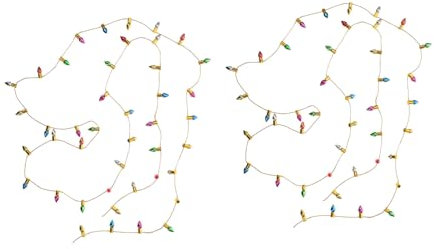 Cabilock 2 Stück Schnur Mini-lichterketten Minilicht Puppenhaus Lichter Puppenhaus-lichter Usb-lichterkette Für Den Innenbereich Miniatur-weihnachtslichter Girlande Plastik