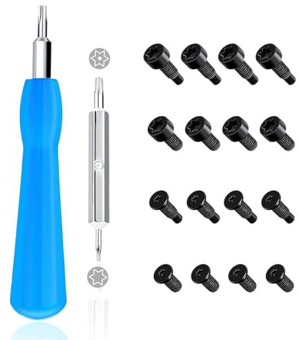 CATOR 1 Satz Türklingel-Schraubendreher Und 16 Ersatzschrauben, Ring-Türklingel-Schraubendreher, Magnetischer Doppelseitiger Schraubendreher, Ersatzwerkzeug-Zubehör Für Türklingel-Handklingel
