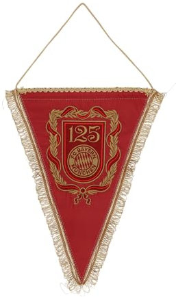 FC Bayern München I Wimpel 125 Jahre I Bordeaux