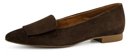 Paul Green Femme Ballerines, Dame Ballerines Classiques | Ballerines plates Prime Calf Noir Noir Chaussures à enfiler Semelle super douce Durable Femme Chaussures