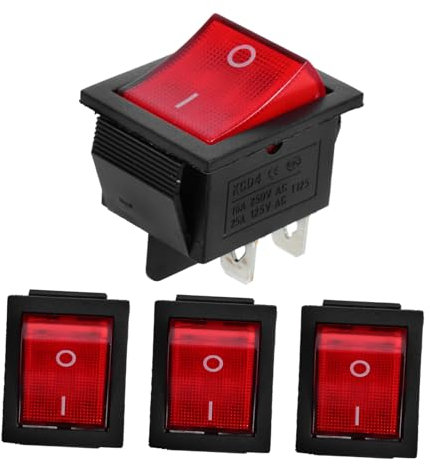 ibasenice 4 Stücke Wippschalter Elektrischer Schalter Generatorschalter Kippschalter Generator Umbauschalter Generator Zubehör Kupfer