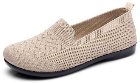 Générique Stivali da donna alla moda sexy sandali da spiaggia romani alla moda con tacco basso e cinturino con suola piatta e punta quadrata per donna stivale invernale estivo, beige, 39 EU