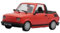 Modellauto Im Maßstab 1:43 Für FIAT 126P Cabrio Diecast Auto Modell Metall Legierung Sammlung Rot Extrem Detaillierte Druckguss Repliken Für Die Sammlung