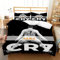 Aegydalo Bettwäsche Set 135x200cm Schwarzer Ronaldo CR7 Kinder Mädchen Jugendliche Schlafzimmer Bettbezug Set Mikrofaser Bettbezug mit Reißverschluss und 2 Kissenbezug 80x80cm,3 Teilig